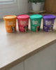 Pack Rituel Fluffy Belly, les quatre pots de biscuits de la journée